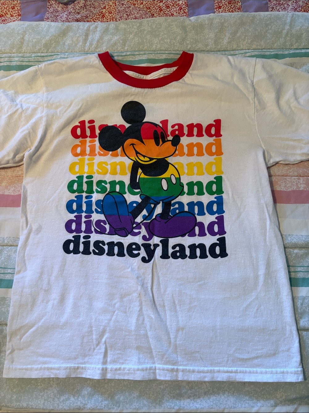 Official Disneyland Rainbow Mickey Tee